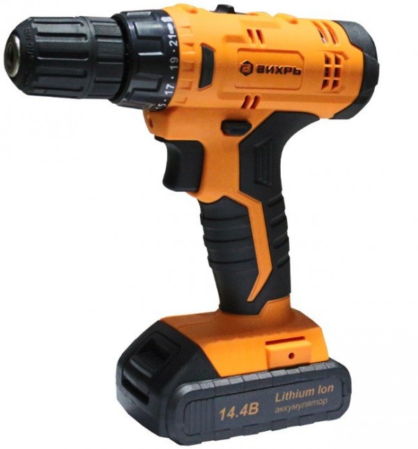 Дрель-шуруповерт аккумуляторная Вихрь ДА-14Л-2K