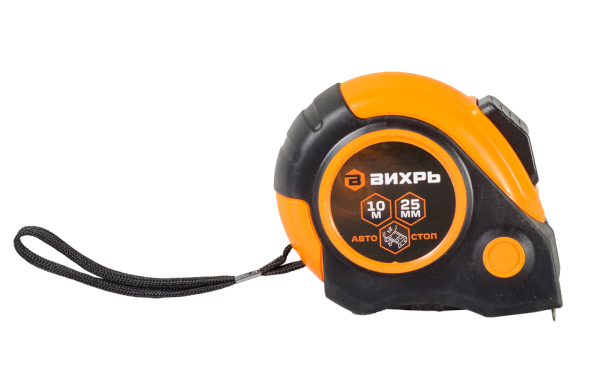 Рулетка ВИХРЬ 10мх25мм автостоп