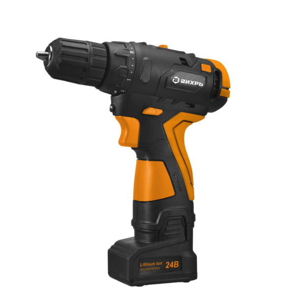 Дрель-шуруповерт аккумуляторная ДА-24Л-2К/Б (2,0 А/ч) (бесщеточный двигатель) Вихрь